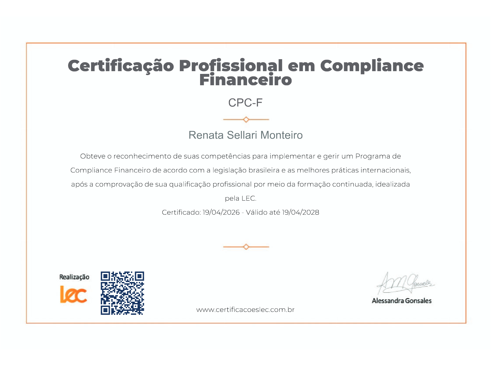 Renovação da CPC-F