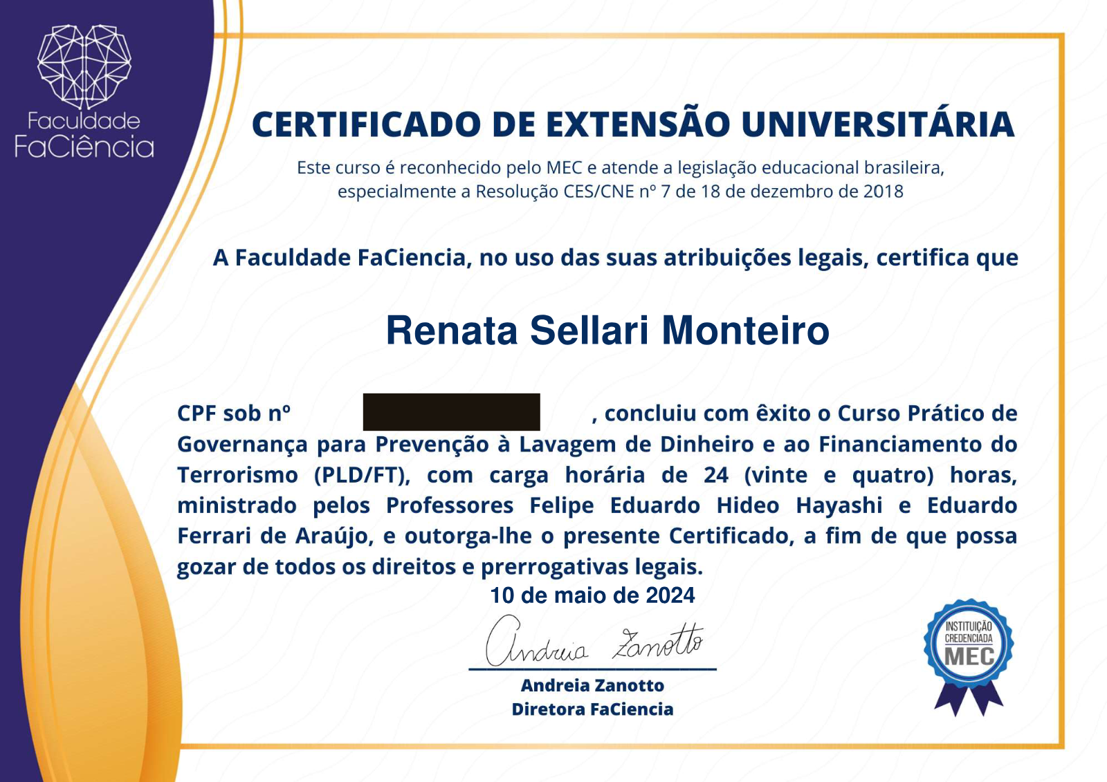 Certificado de Governança para PLD/FT